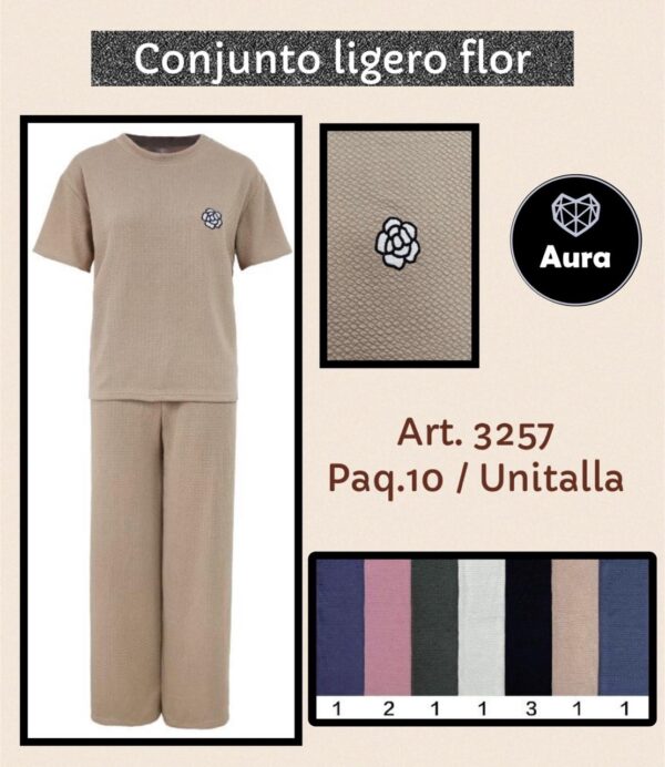 AURA Conjunto Ligero Flor 3257 Rintin Mx