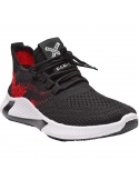 [Paquete 12 pares] M-13 TENIS DE INYECCION NEGRO ROJO 25/28 YIBO