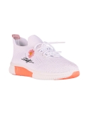 [Paquete 12 pares] TENIS DE INYECCION BLANCO NARANJA 23-26
