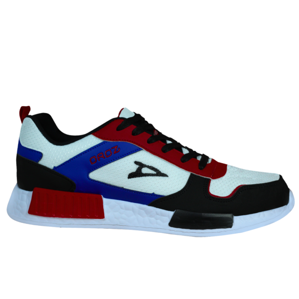 Tenis Deportivo Blanco Negro Rey Rojo  Mod. 510