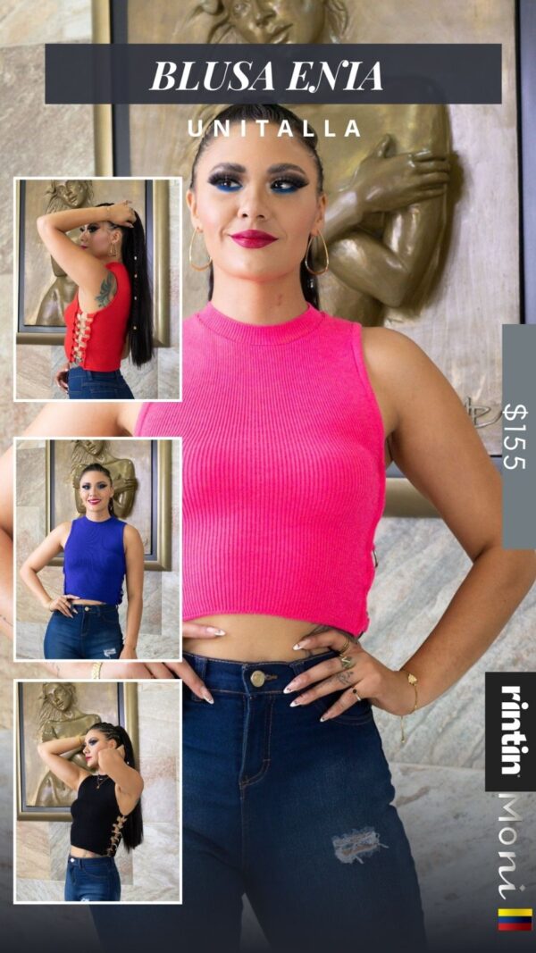 BLUSA CON ARGOLLAS EN LOS COSTADOS Enia
