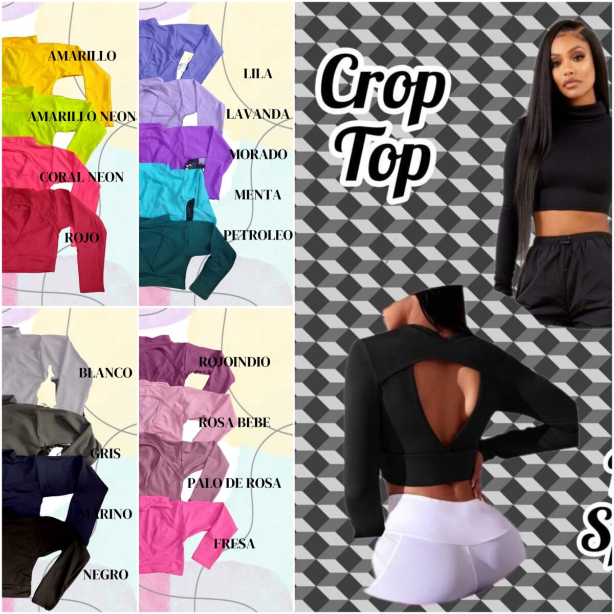 Crop Top con escote en la espalda CropTop1