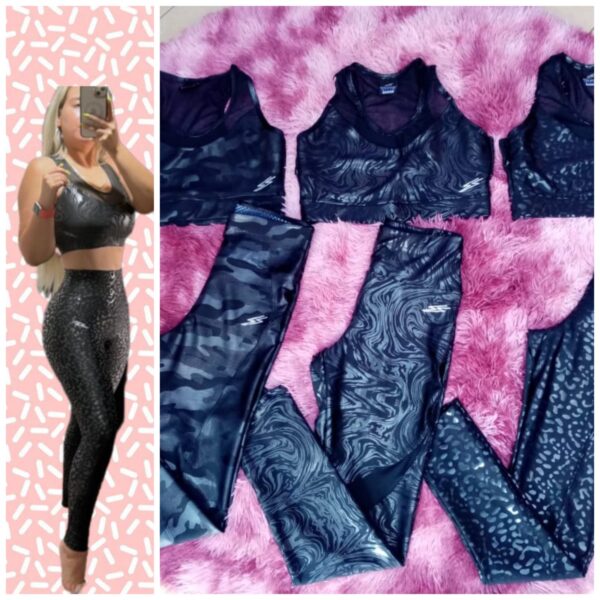 Conjunto 2 piezas, Licra y top Foil 2piezas