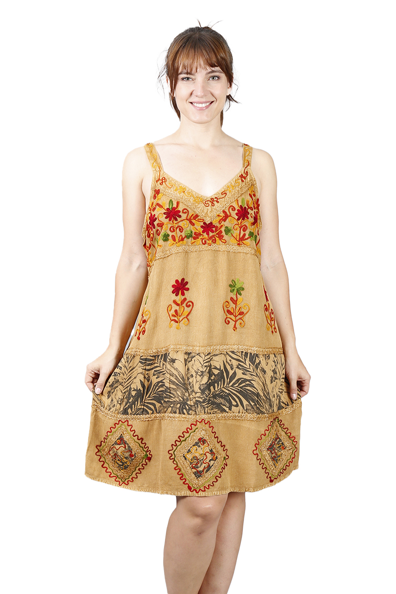 Vestido corto tirantes 632ve-unmz