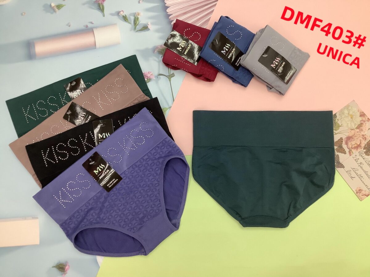 Pantaleta Tiro alto detalle de Brillos DMF403