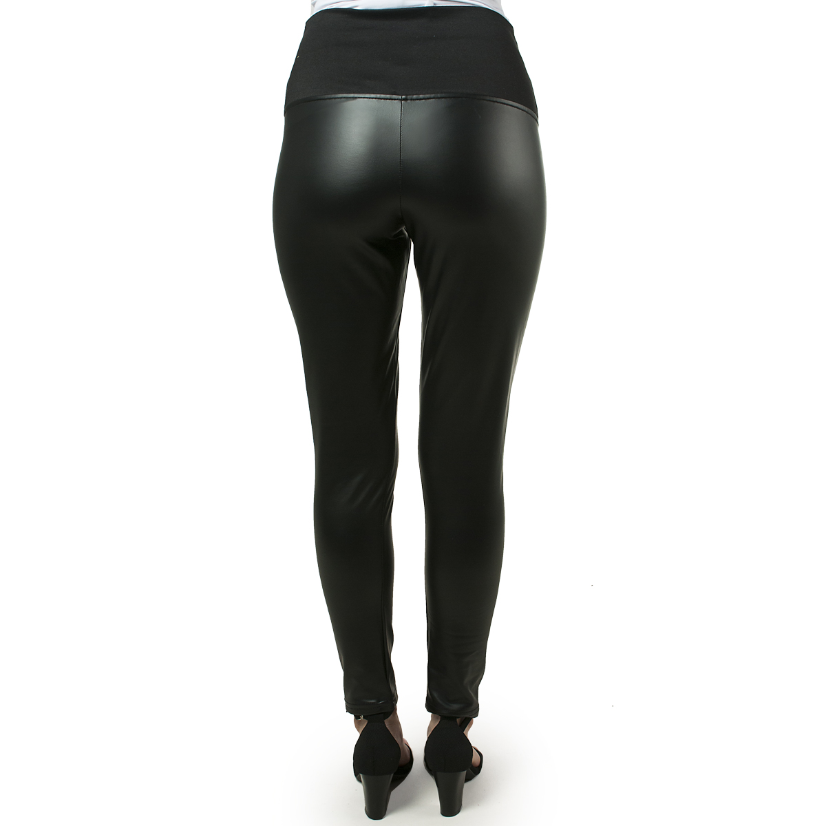 PAQUETE 4 LEGGINGS VINIPIEL MATERNIDAD