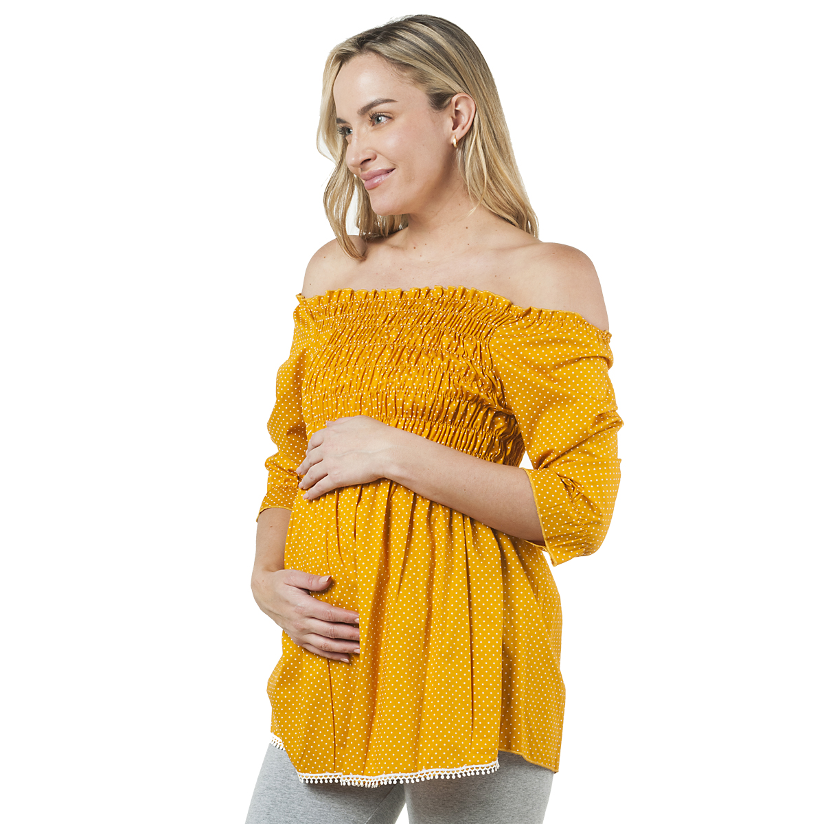 PAQUETE 4 BLUSAS MATERNIDAD RESORTE