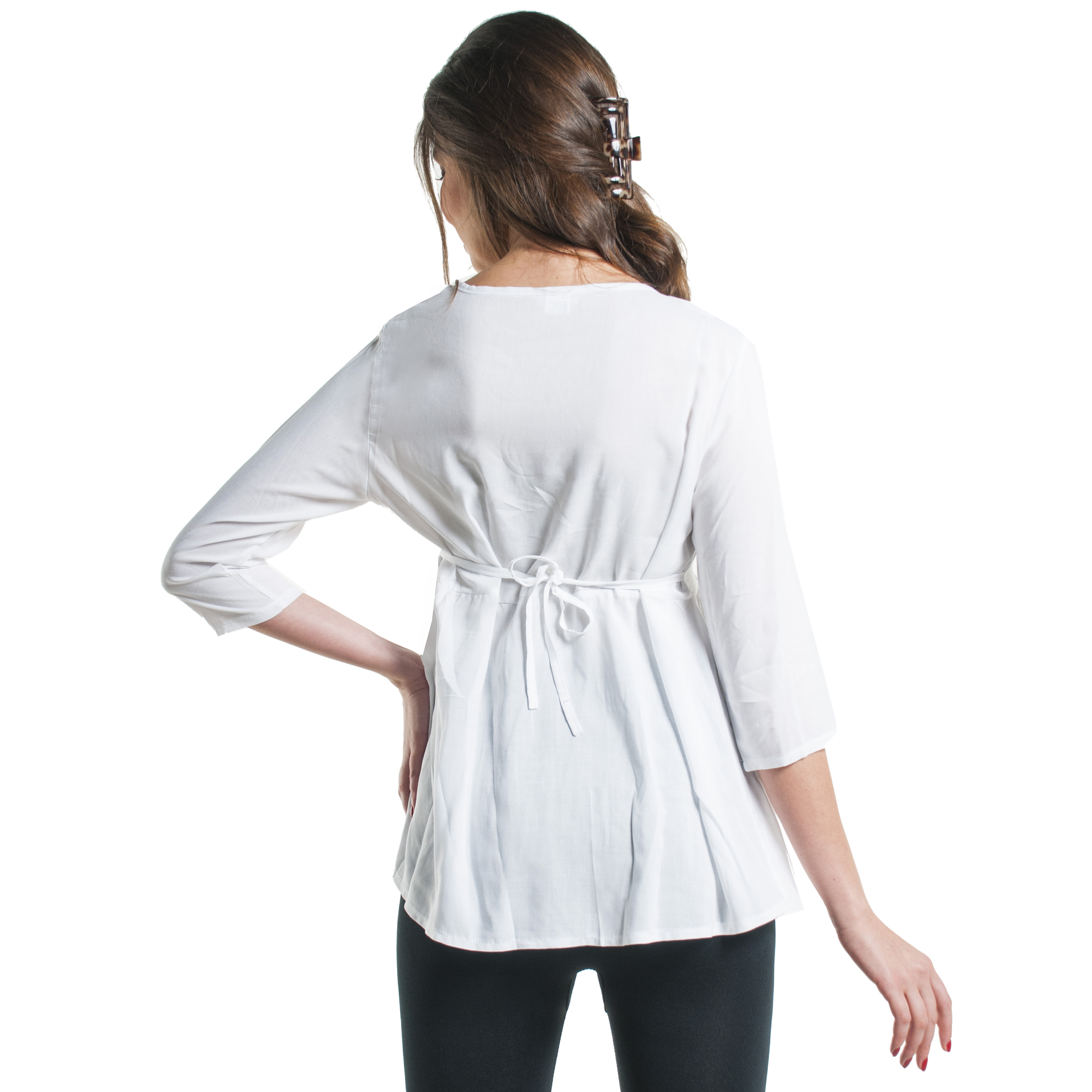 PAQUETE 4 BLUSAS DE MATERNIDAD CON COLLAR