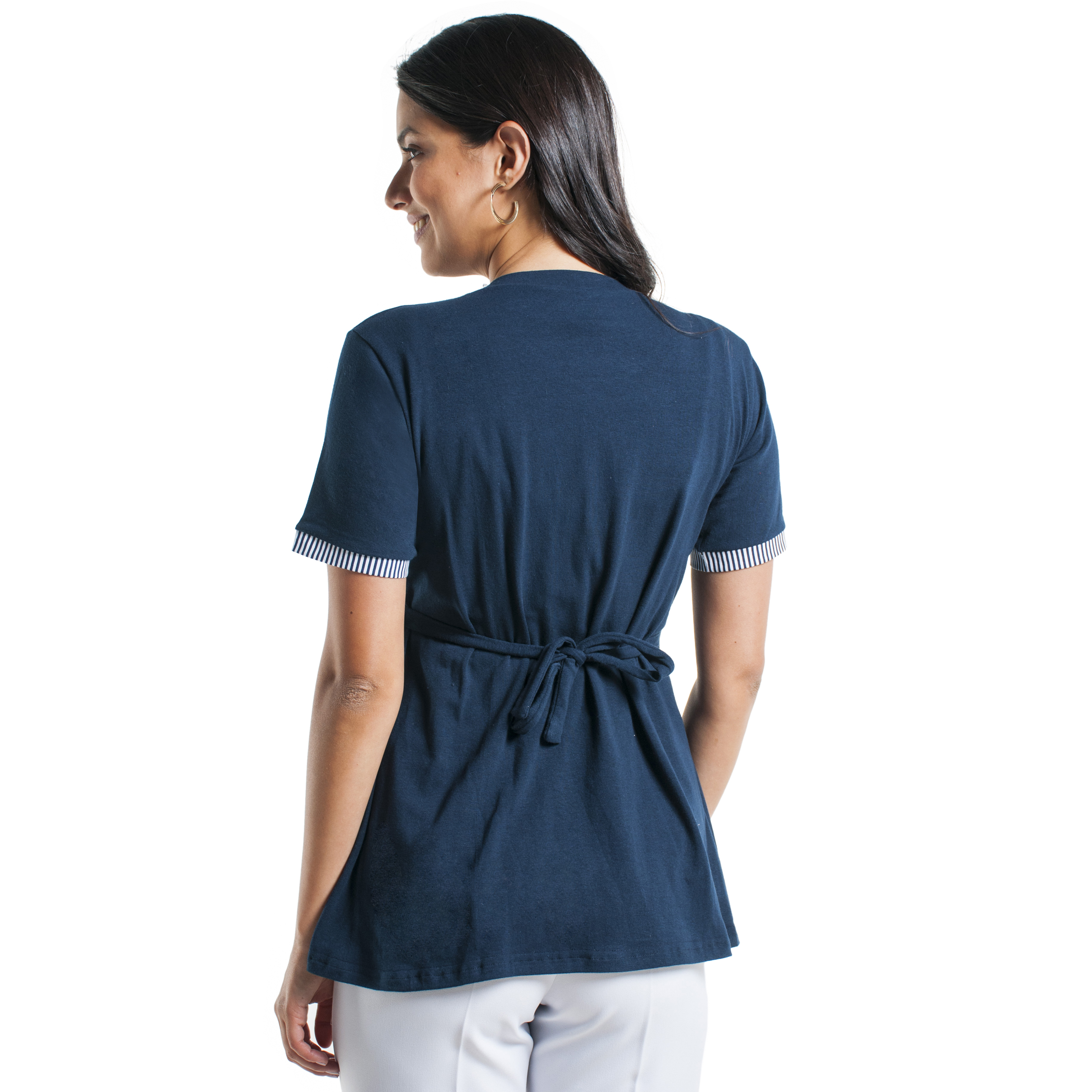 PAQUETE 4 PLAYERAS DE MATERNIDAD CON AMARRE
