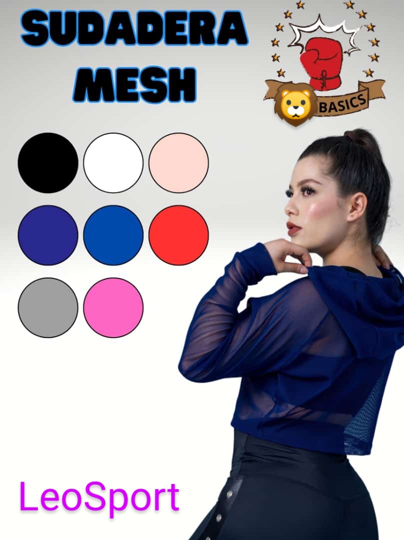 Sudadera con Gorro Mesh (transparente)