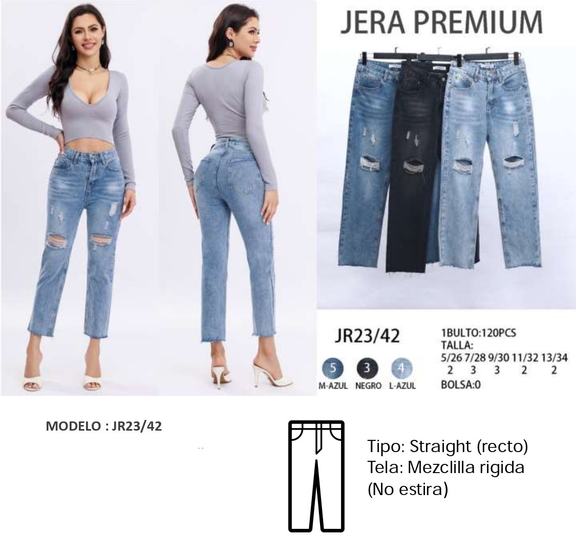 Pantalon Mezclilla JR23/42
