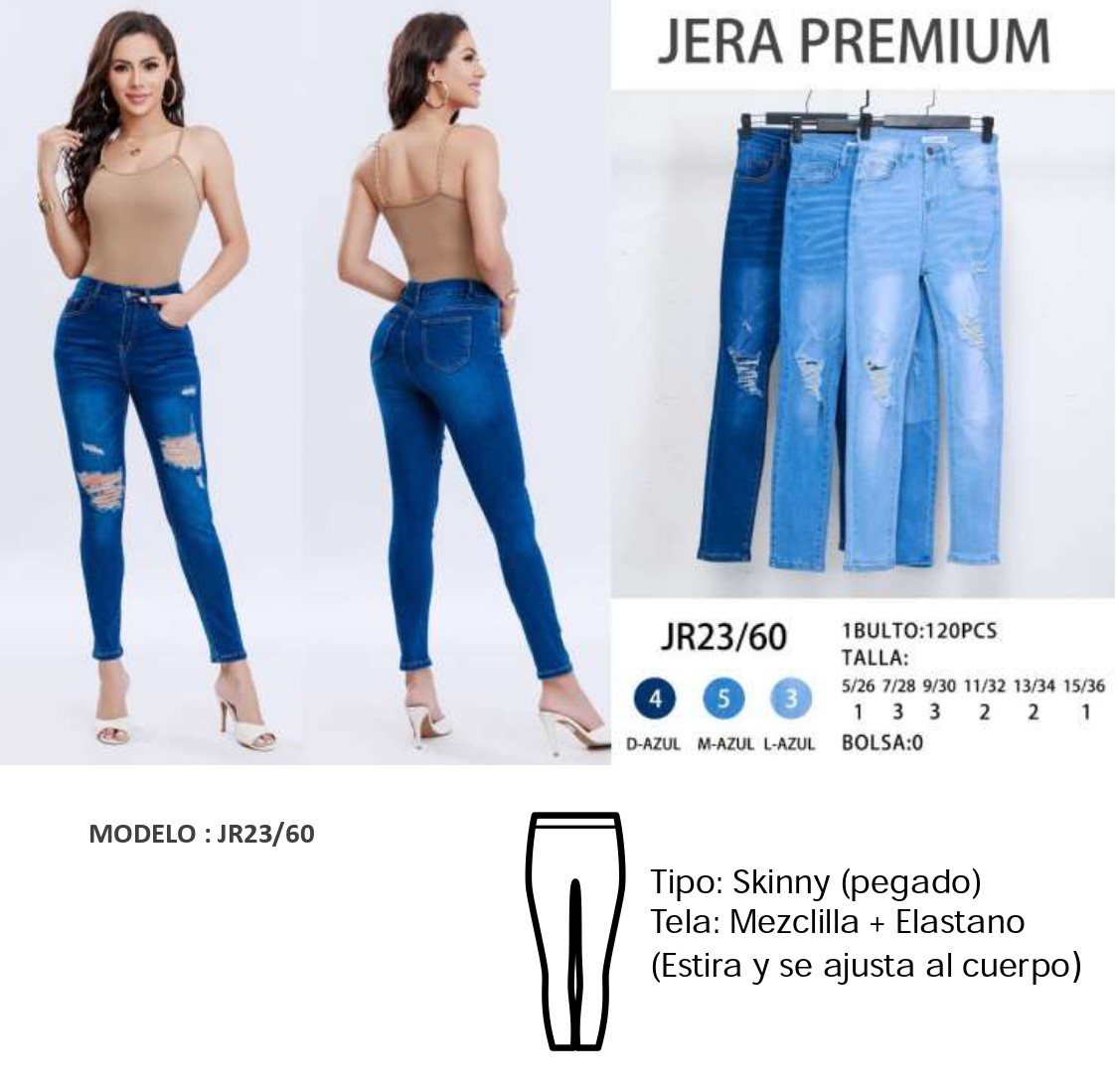 Pantalon Mezclilla JR23/60