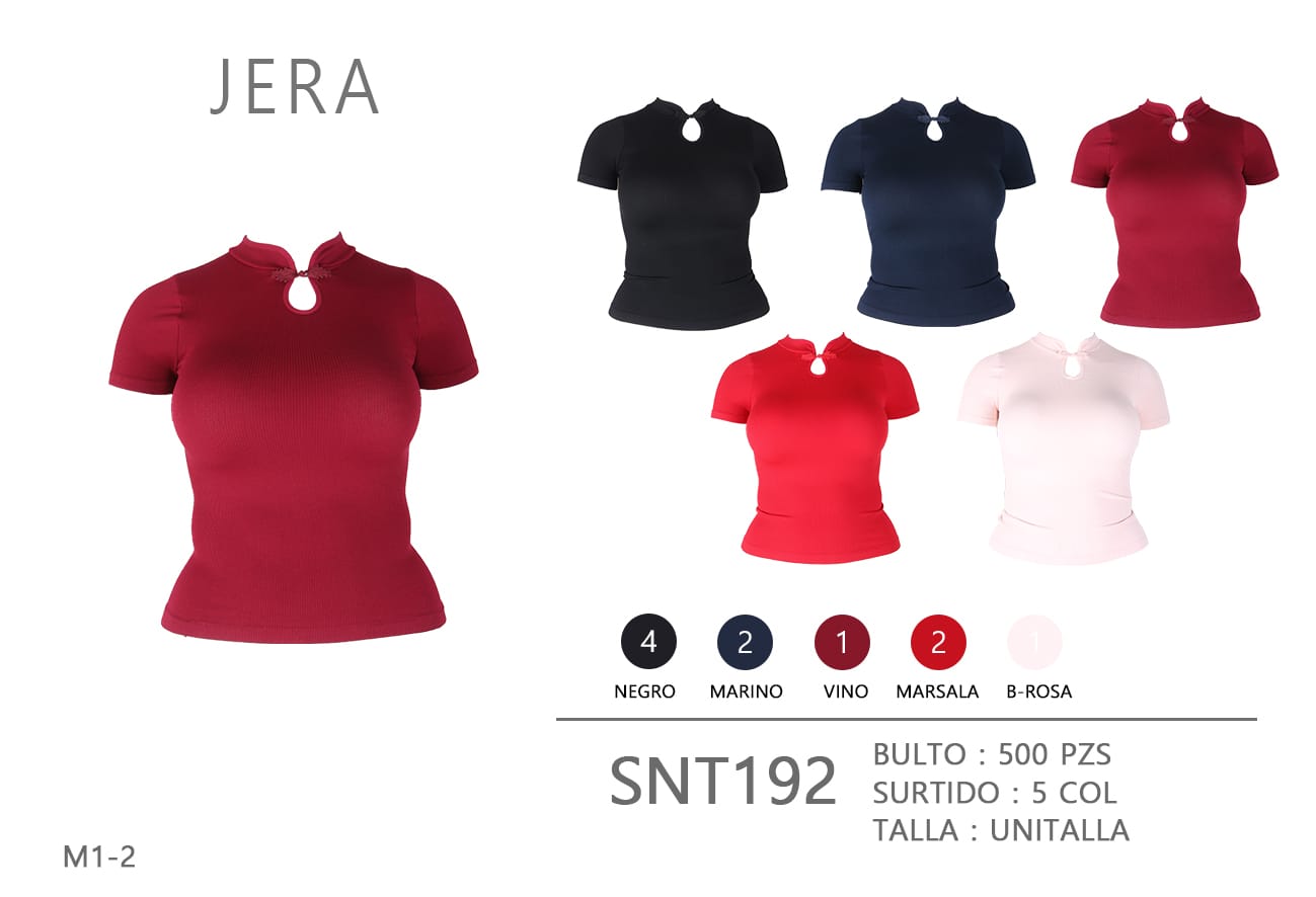 Blusa cuello cerrado SNT192