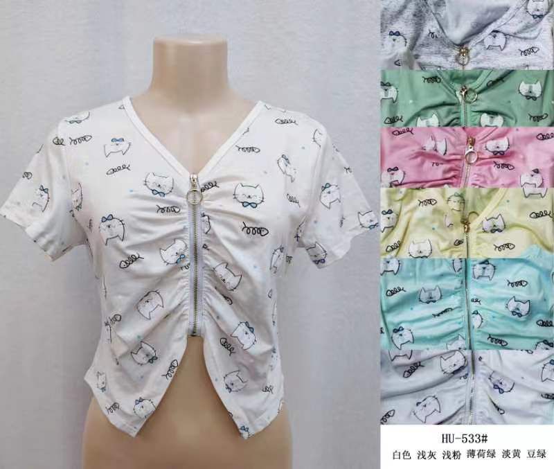 Blusa con cierre HU-533