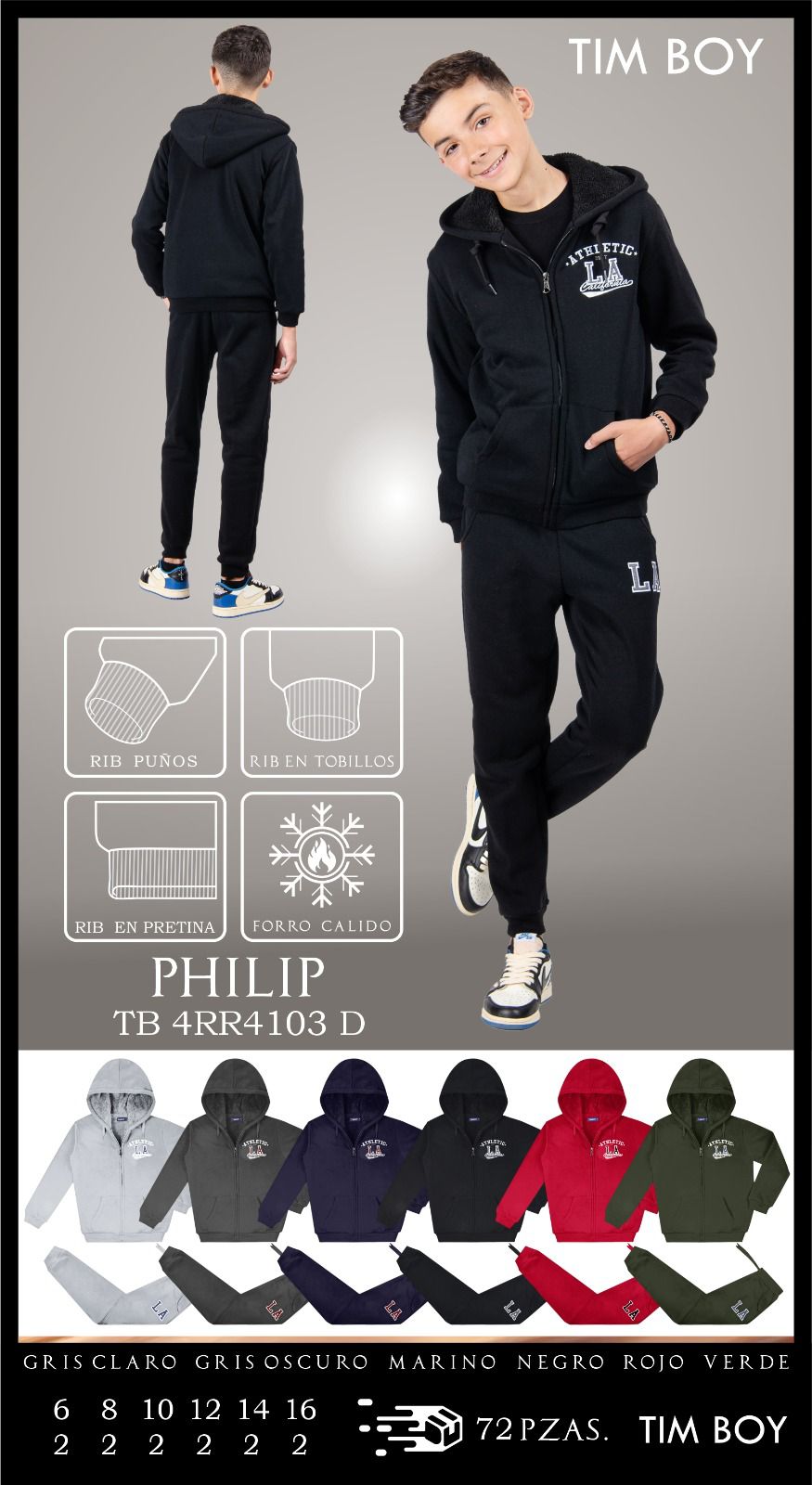 Conjunto pants y sudadera Philip4103D