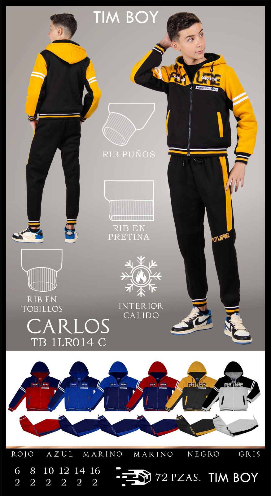 Conjunto pants y sudadera Carlos014C