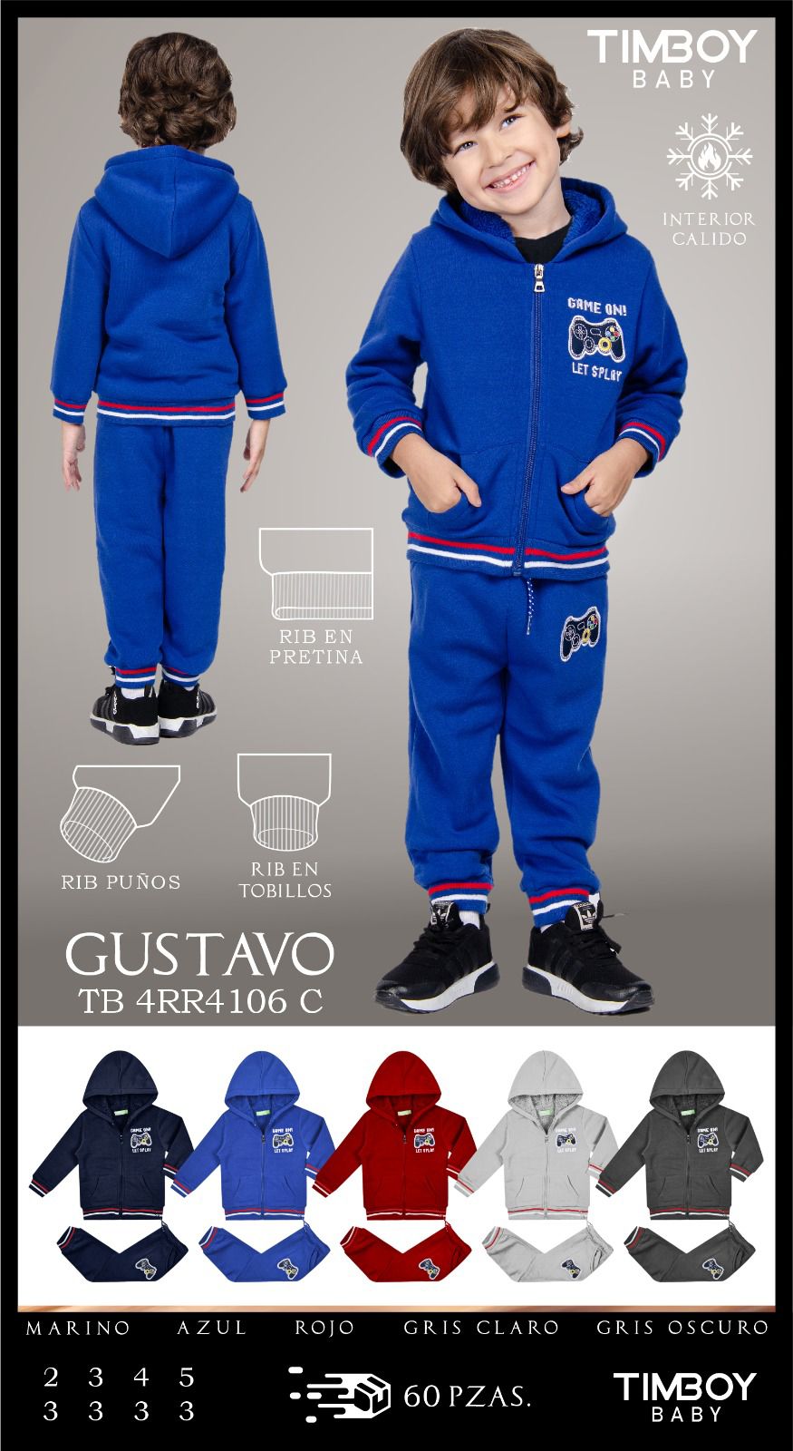Conjunto pants y sudadera Gustavo4106C