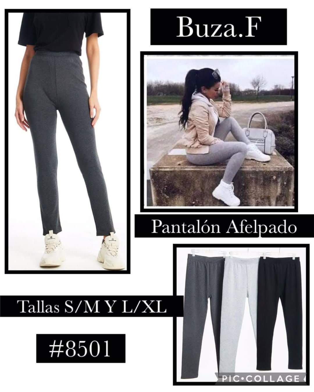Buza.F-Pants afelpado #8501