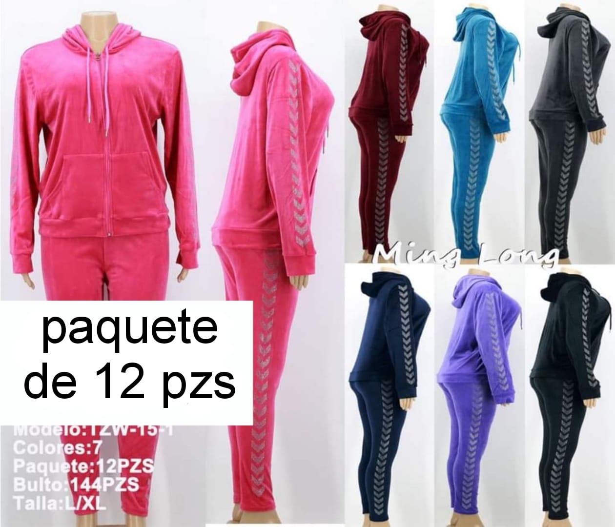 Ming Long- conjunto, pants y sudadera TZW-15-1