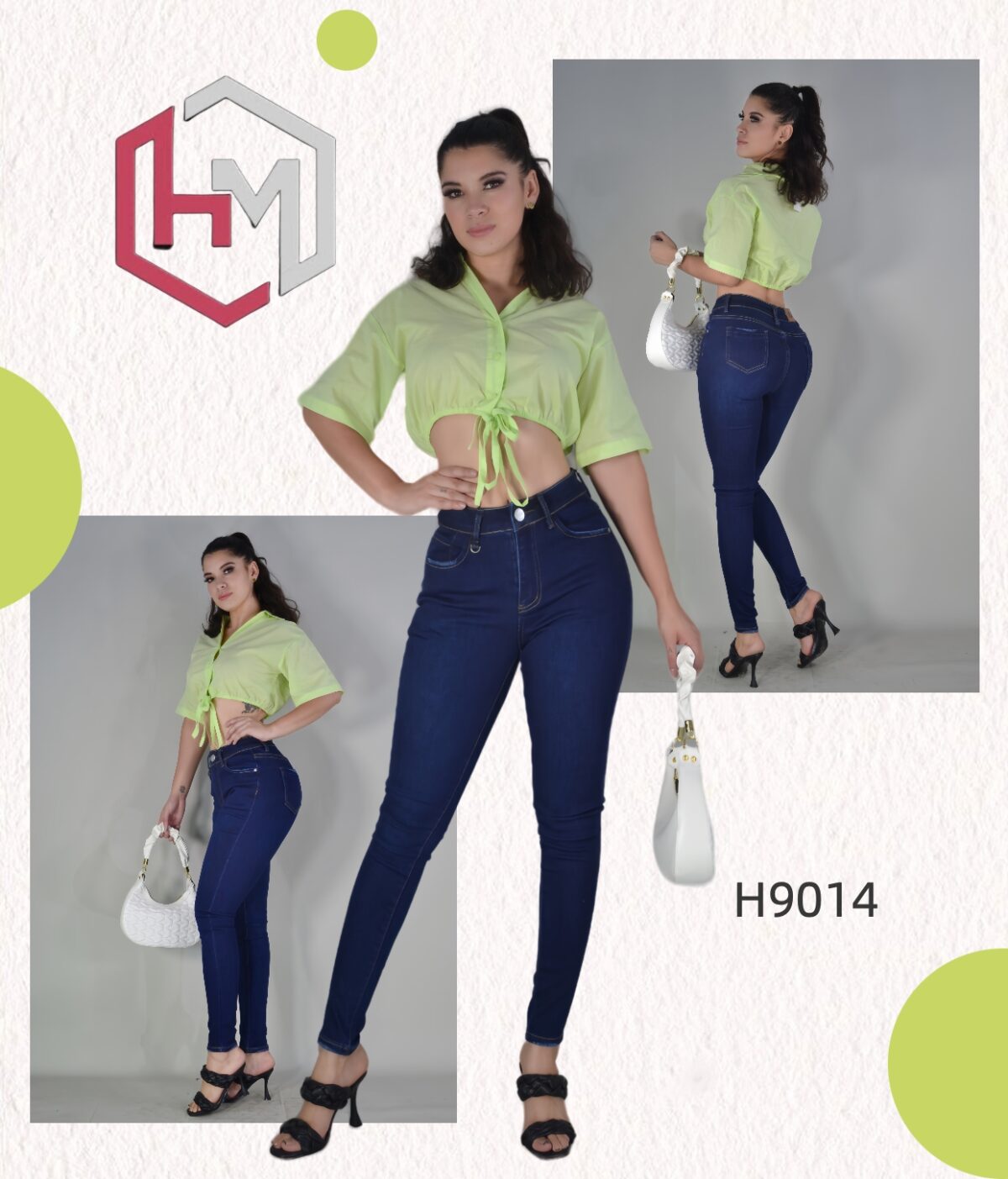 Pantalon Skinny H9014