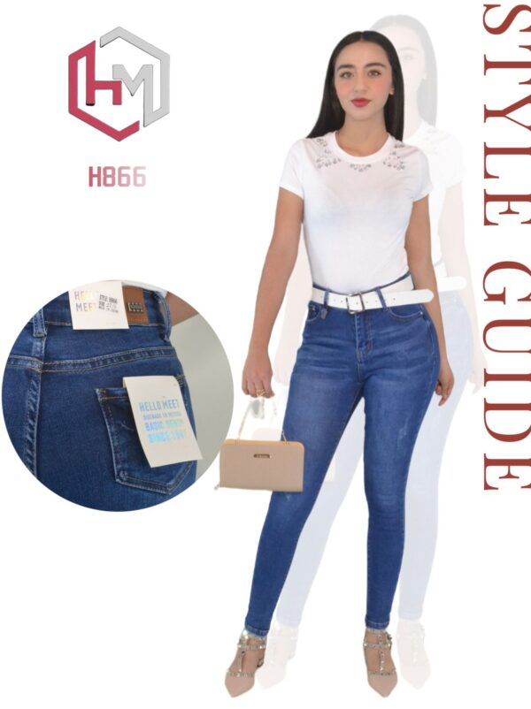 Pantalon Skinny H866