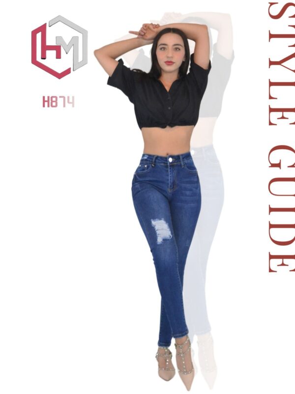 Pantalon Skinny H874