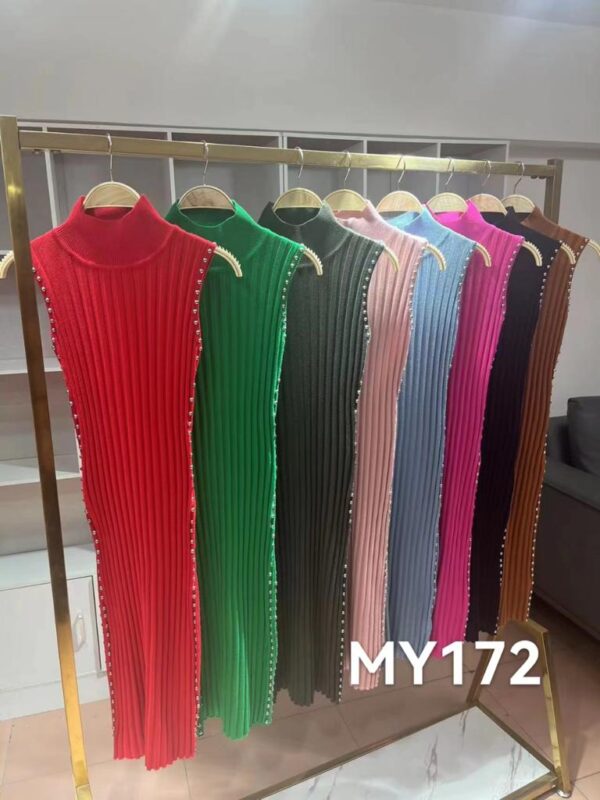 Vestido amoldable con estoperoles  MY172