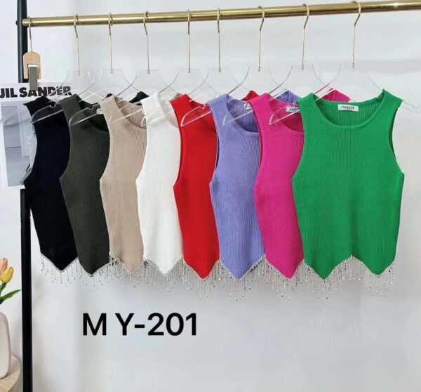 blusa con pedrería MY201