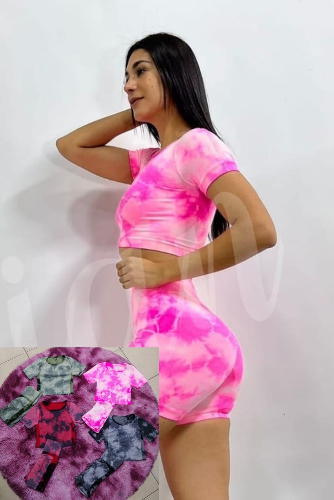 Set de licra y crop top SET2