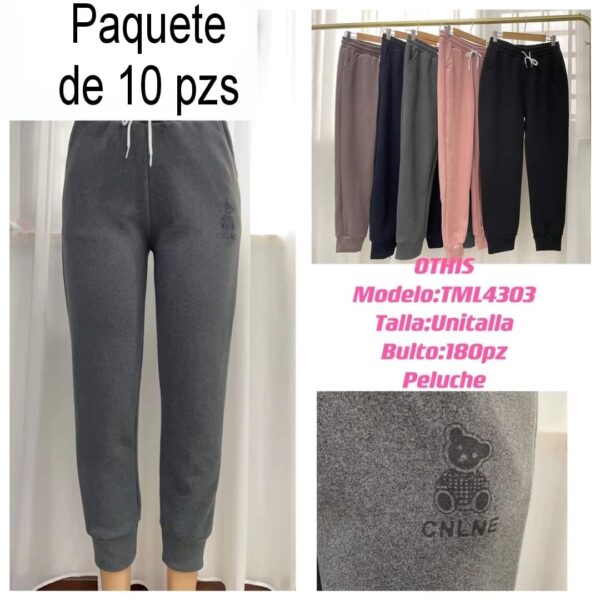 jogger sencillo, adorno de oso. TML4303