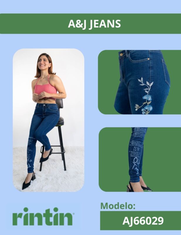 Pantalon Skinny Estampado AJ66029