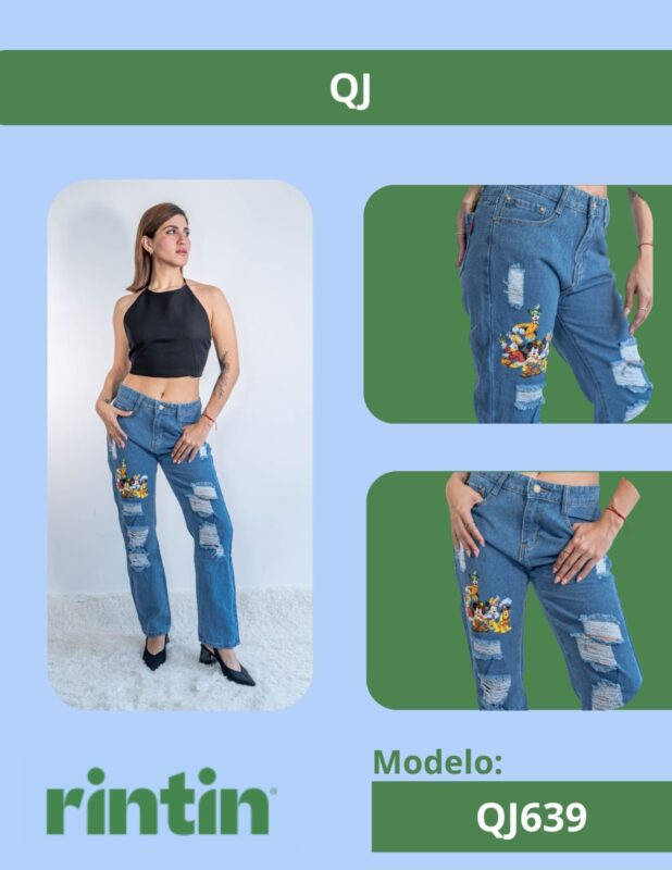 Pantalon MOM Estampado QJ639