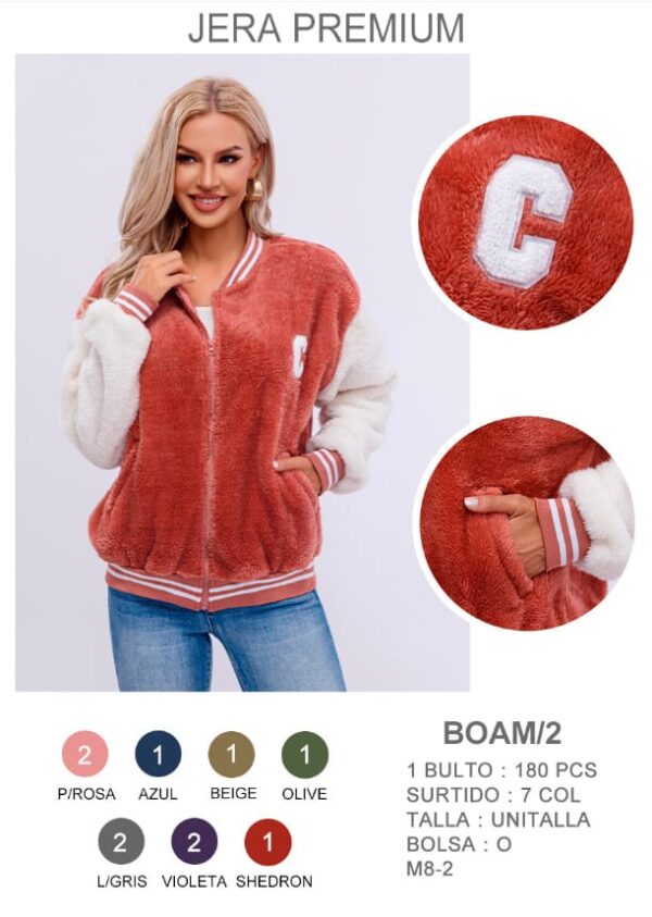 Chamarra tipo beisbolera BOAM/2