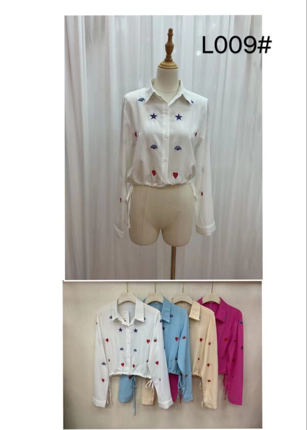 Blusa con resorte en cintura L009