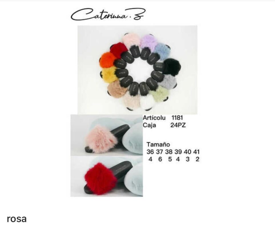 Sandalia peluche 1181